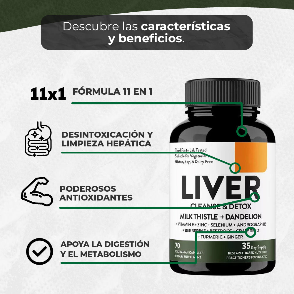 Liver Cleanse Detox – Limpieza Profunda, Hígado Sano!