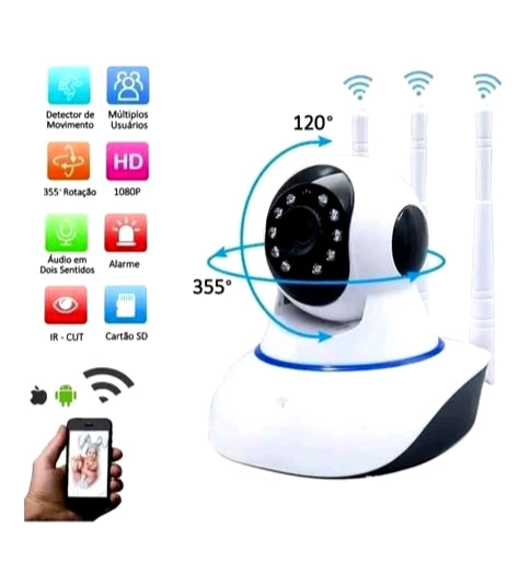 Seguridad Inteligente en Cada Rincón: Cámara WiFi 360° Inalámbrica"